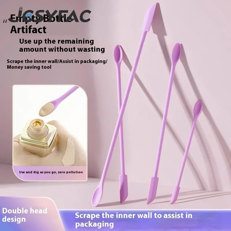 ชุดไม้พายซิลิโคน 3 ชิ้น ไม้พายขนาดเล็กสำหรับอาหาร ขวด ไม้พายสำหรับความงาม ไม้พายขนาดจิ๋วสำหรับขูดโลชั่น ขูดครีม