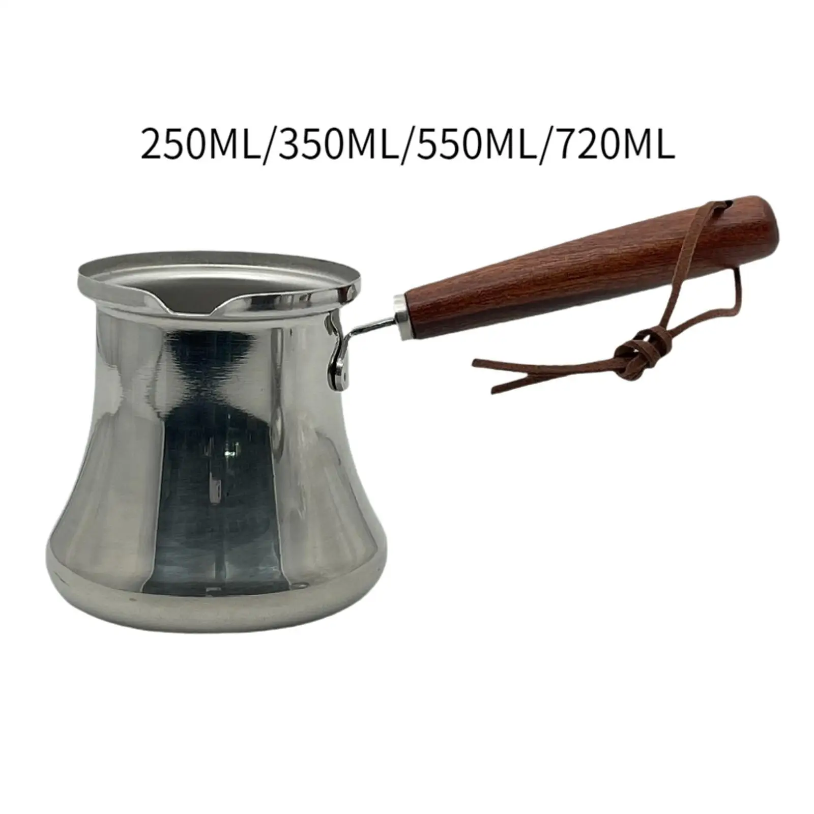 Turkish Coffee Pot Butter Melting Pot Easy to Clean Stovetop Top Chocolate