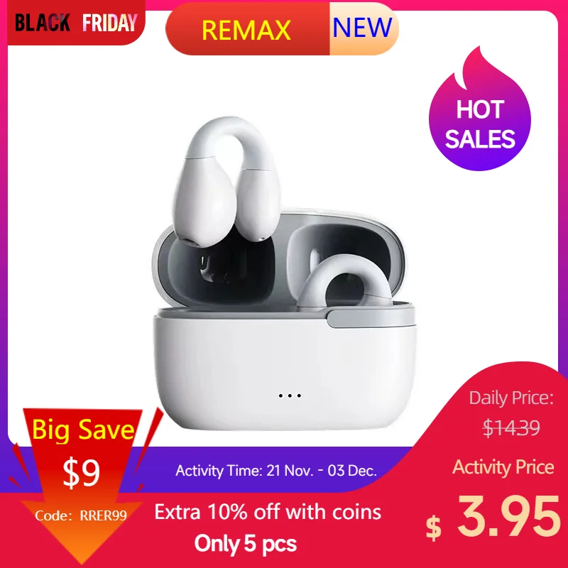 REMAX Bluetooth Earphones Wireless Stereo Headset 5.3 Touch Control HD Call HiFI Stereo Sound Earbuds Sport Noise Reduction