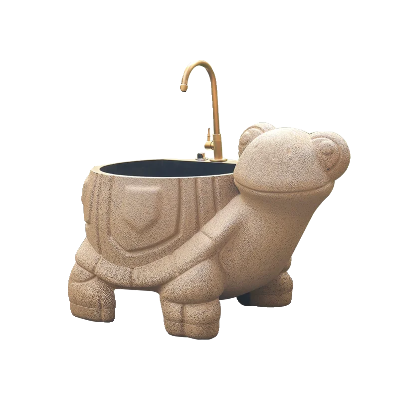 

Outdoor yard animal washing mop, sink mop pool