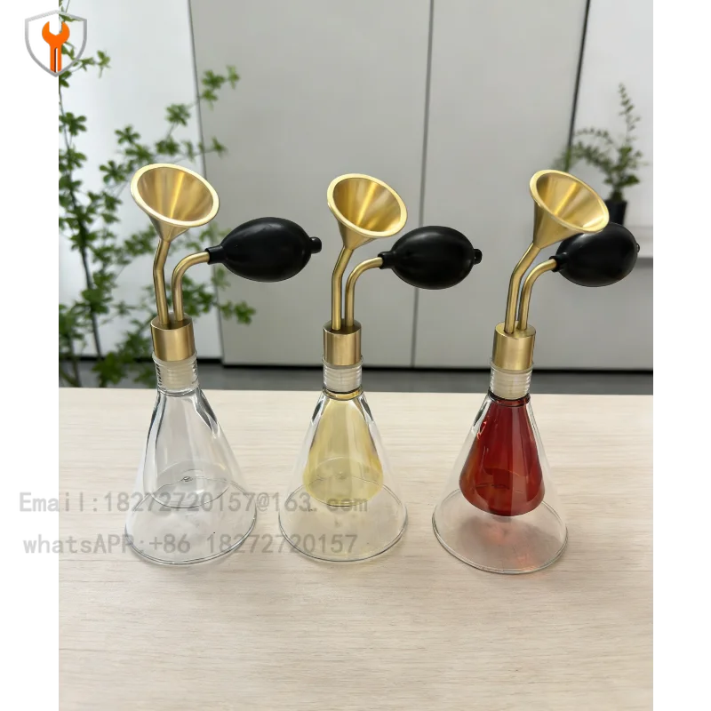 Glass Creative Custom Scent Bottle SPA Spa Brass Scent Instrument Baijiu Essential Oil Perfume Scent Coffee Beans