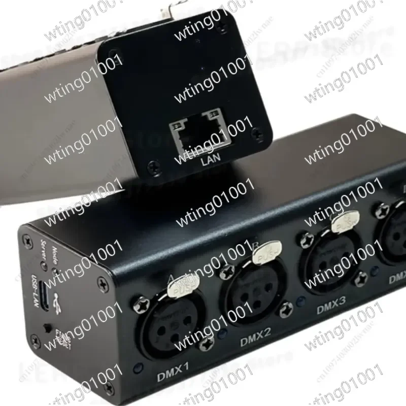 for ART-NET DMX512 4CH Network Light Controller Portable USB Comm Bidirectional 2048 Channels Compact Design Easy Setup Stage