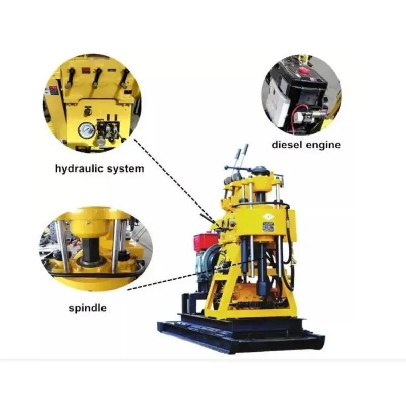 Cheap Price Diamond Core Rotary Drilling Rig Compressor Water Well Drilling Rig Machine for Sale in Japan