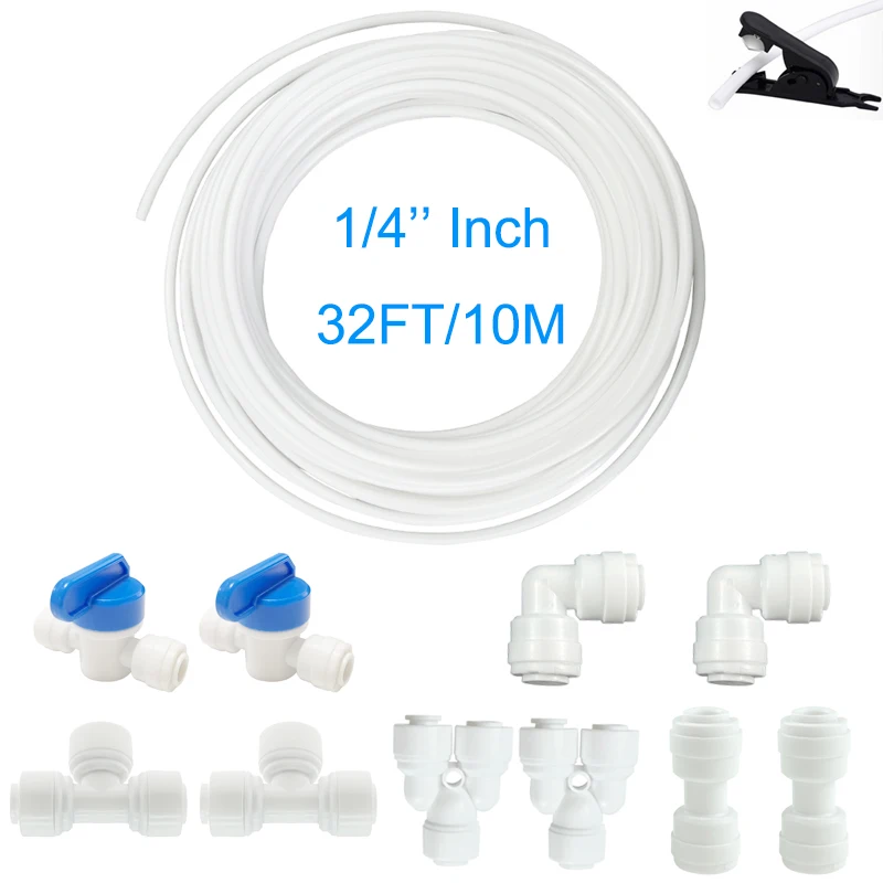 

Water Inlet Pipe Universal Connection Kit For Side-by-side Refrigerators Reverse Osmosis Systems Water Inlet Hose Connectors