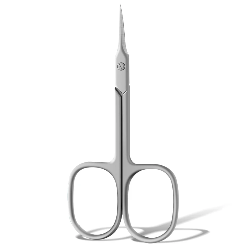 Russian Manicure Scissors Cuticle Regrowth Cut Curved Tip Nail Pedicure Grooming Professional Stainless Steel Dead Skin Remover view 4