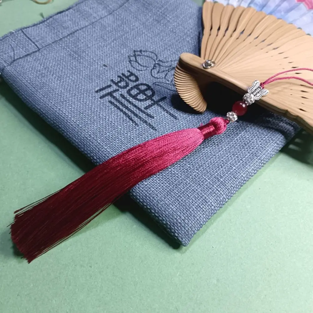 Clothing Pendant Lucky Bookmark Tassels DIY Crafts Blessing Tassel Car Keyring Lanyard Phone Pendant Chain Earrings