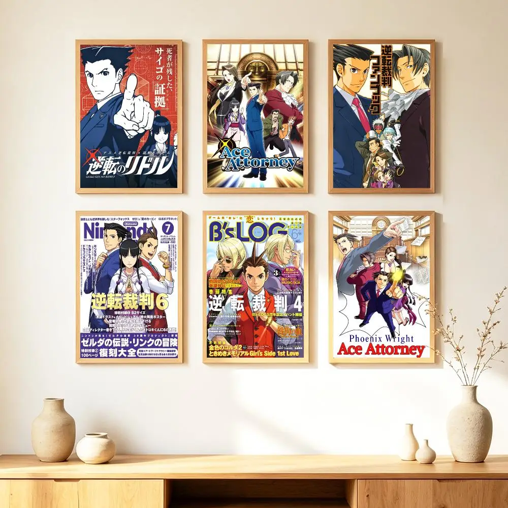 Game A-Ace A-Attorney Poster HD Poster Warm Home Decoration Suitable for Bedroom and Living Room Gifts Giving