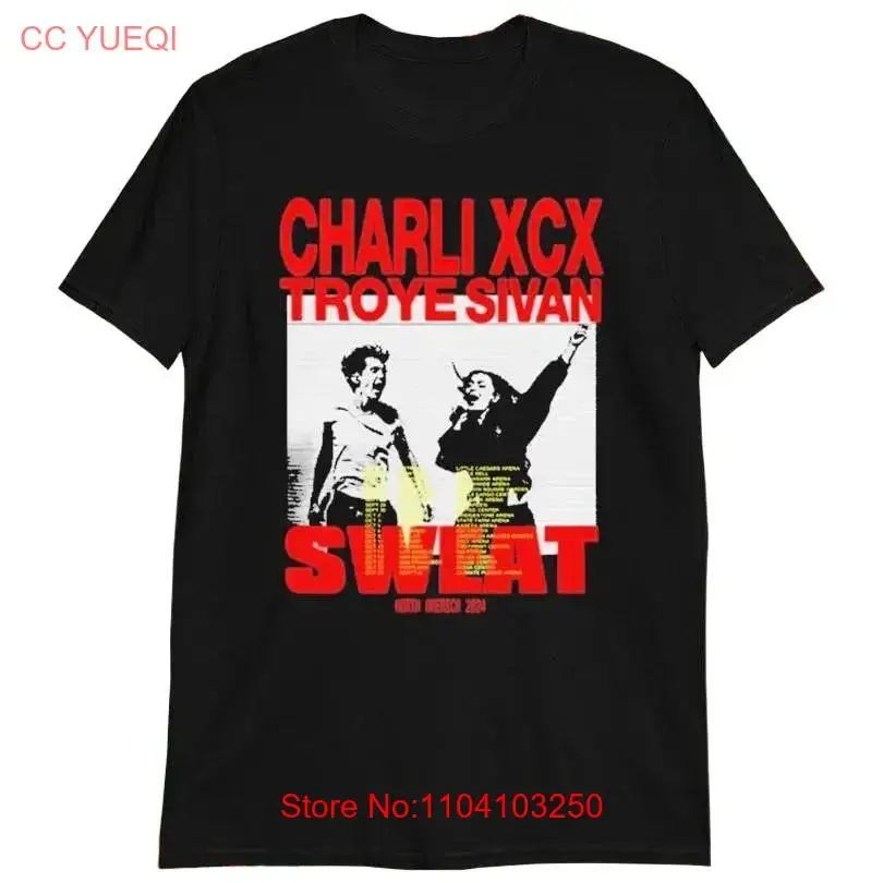 Troye Sivan And Charli XCX Sweat North America 2024 Tour T-Shirt PA0310_17