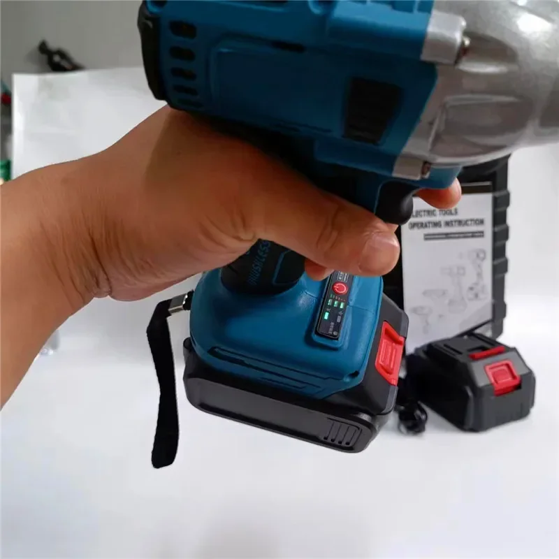 21V Cordless Impact Wrench Set For MT Lithium Battery Rechargeable Power Tools Car Scaffolding Woodworking Multi-Functional