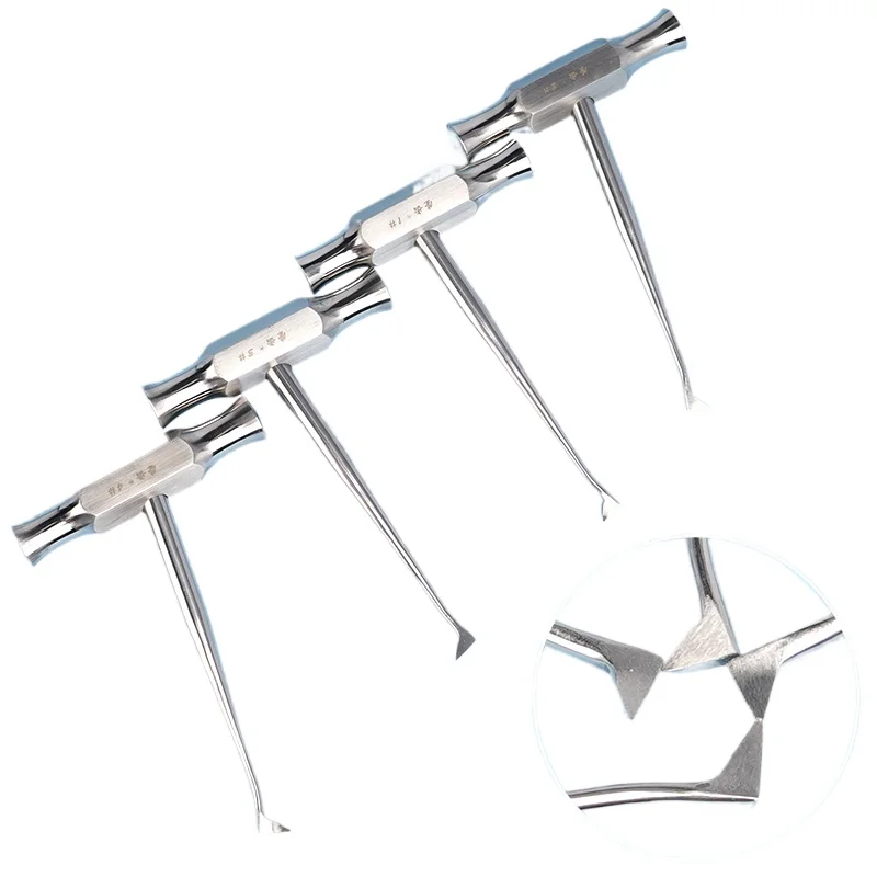 4Pcs/set Lab Elevators Tool  Root Lift Luxating Forceps Sharp Tip Extraction Plier Best Tool s