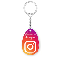 NFC Keychain RFID Epoxy Keychain Proximity Contactless Epoxy Smart RFID Keyfob for Instagram Google WhatsApp