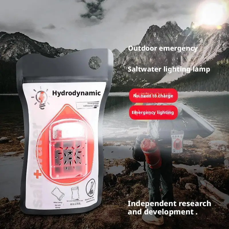 Hydroelectric Power Generation Saltwater Lamp Emergency Light Led Rechargeable Outdoor Disaster Prevention Emergency Lighting