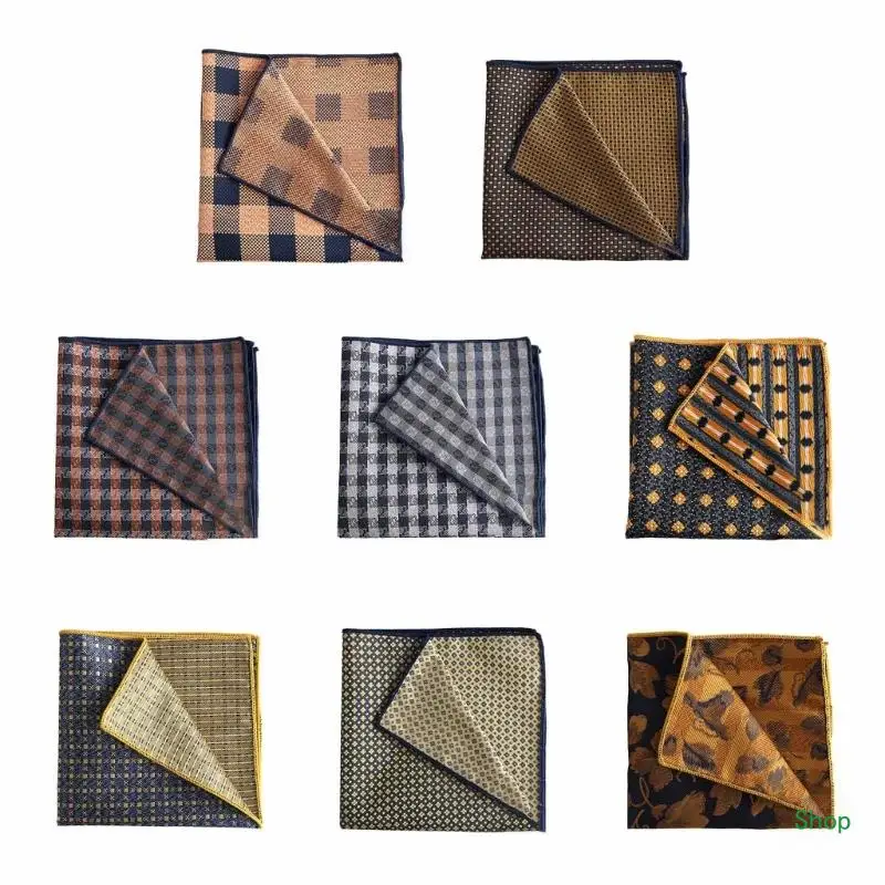 

Dropship Tartan Pocket Square Pocket Handkerchief for Sports and Outdoor Activity Soft and Absorbent Pocket Towel