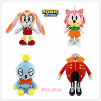 Sonic Plush Toy Shadow Amy Rose Plush Doll Cartoon Anime Figure Miles Prower Dr. Eggman Doll Children's Toys Birthday Gifts