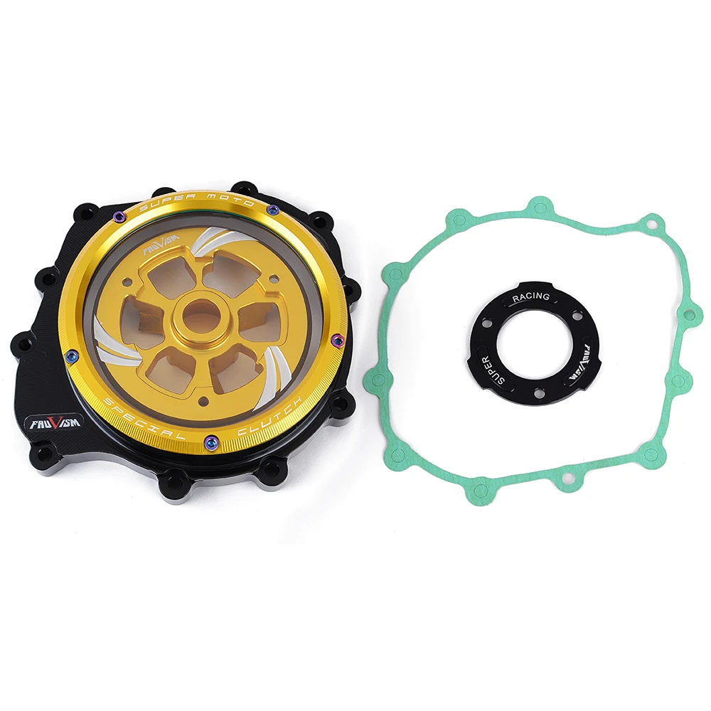 

F800 F900 GS CNC Engine Racing Clear Clutch Cover & Spring Retainer For BMW F800GS F900GS 2023 2024 2025 2026