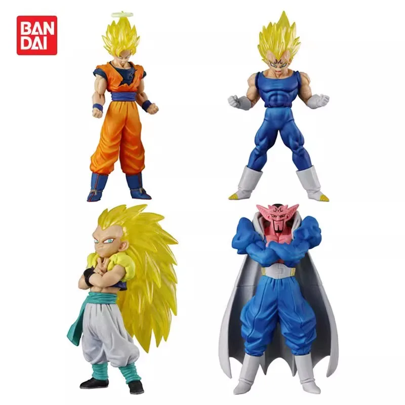 

Оригинальные игрушки Bandai Gashapon, 4 шт., серия HG Dragon Ball 04 MAJIN BUU SAGA, коллекционные модели-украшения для детей, подарок