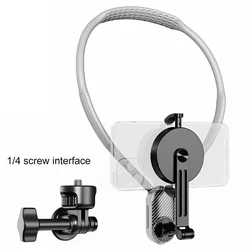 Silicone Magnetic Phone Holder Neck Mount Holder Quick Release Bracket for IPhone SAMSUNG HUAWEI Gopro Action Camera Accessories