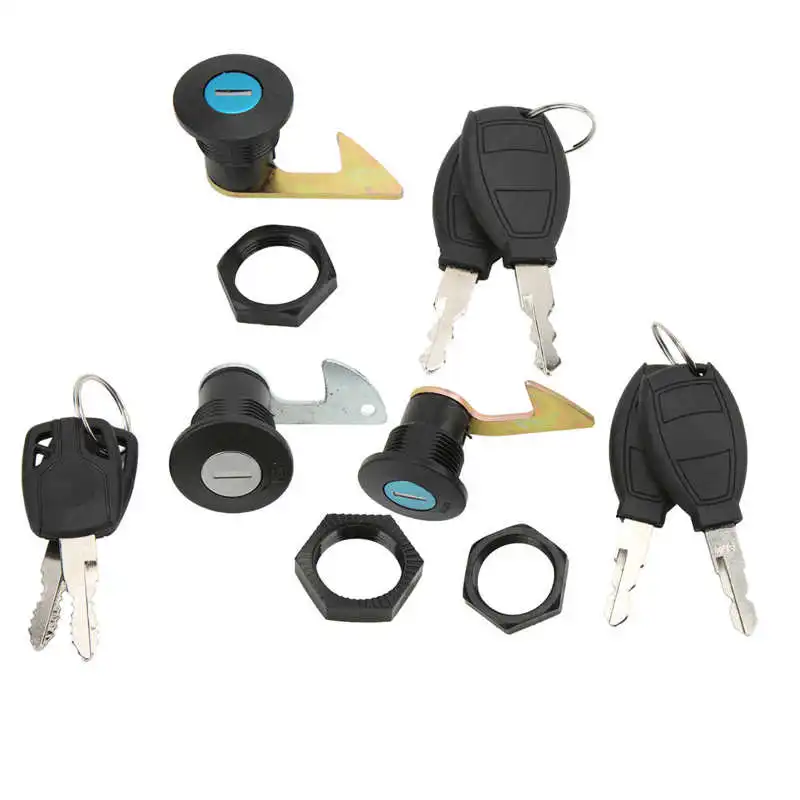 Motorcycle Scooter Fitting Tail Lock Aluminum Plastic Universal for Electric Motorcycles Storage Rear Trunk Lock