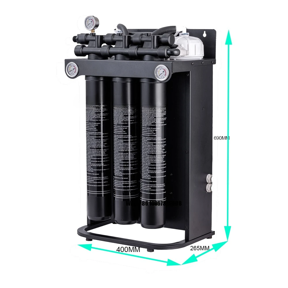 

2000GPD 5LPM 0.25TPH RO System Reverse Osmosis Purifier Water Filter for Ice Machine Coffee Shop Canteen Commercial Drinking