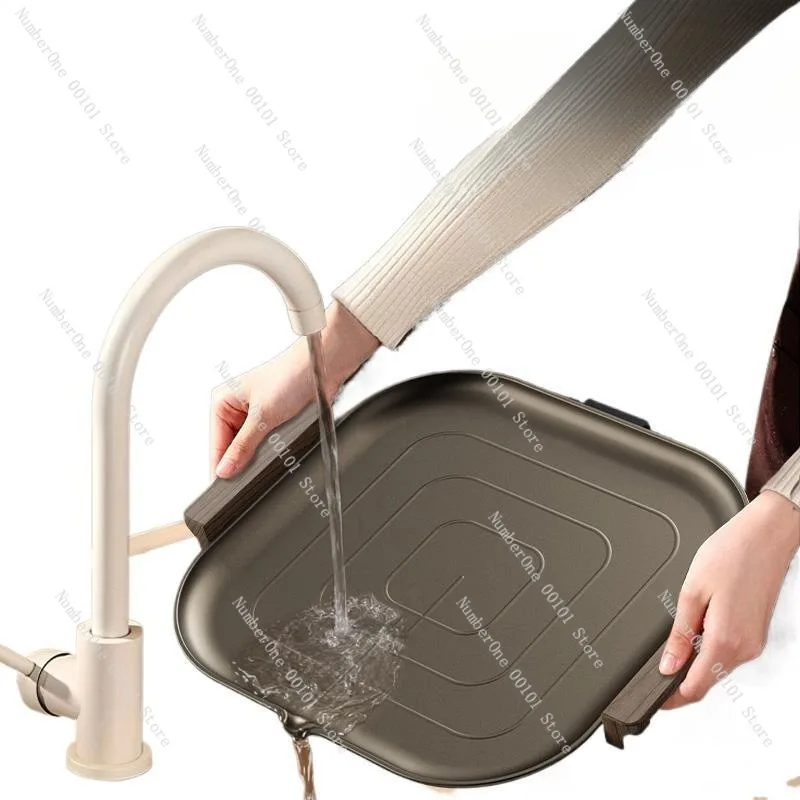Titanium Coated Electric Grill Pan for Home BBQ Korean Style Smokeless Barbecue Cooker Multi Function Roasting Tray Indoor