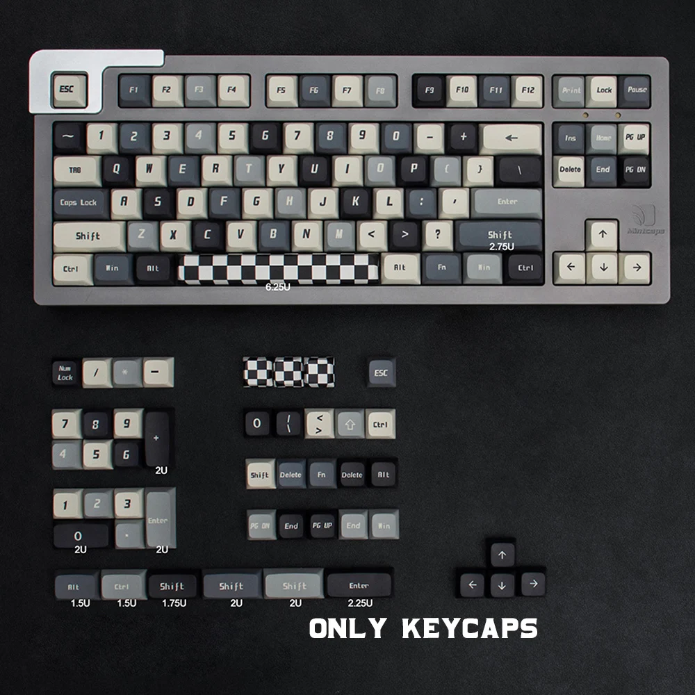 

133 клавиши, колпачки для клавиш с красочной сеткой, высота XDA, PBT, сублимационная личность, сделай сам, для 61, 68, 75, 87, 104 108, механическая клавиатура