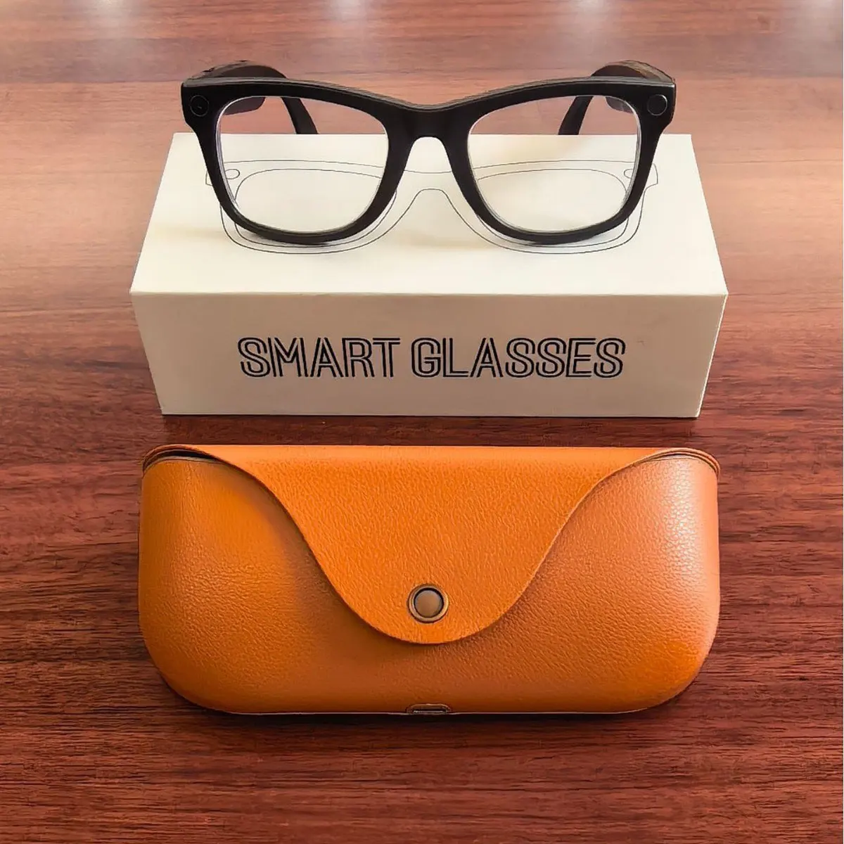 

ZECAA Smart Bluetooth Intelligent HD 800M Video Camera Glasses Smart Eyewear Photography Video Glasses With Charging Case Box