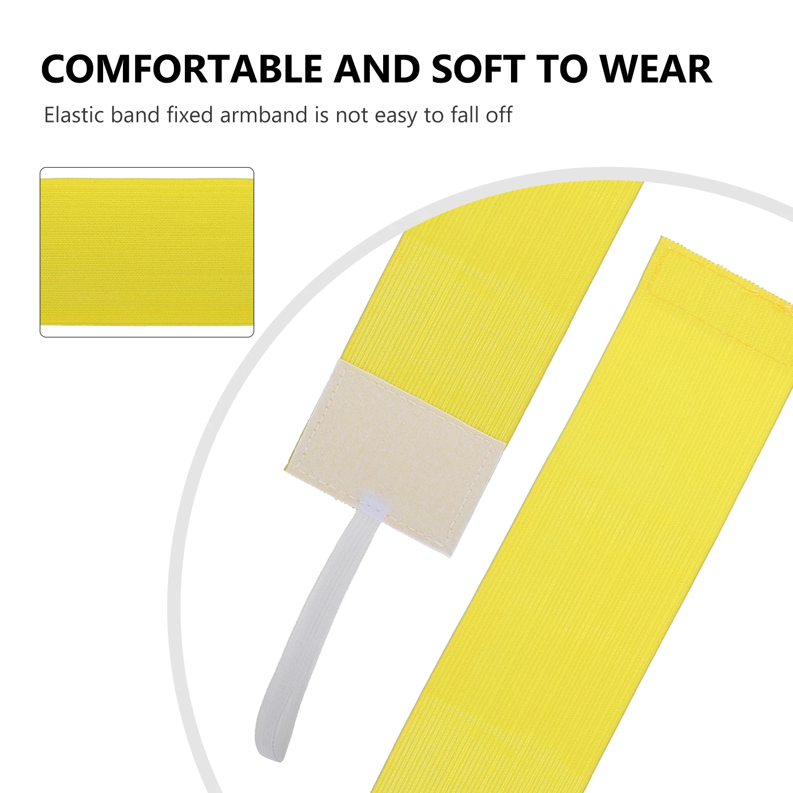 

4pcs Unisex Captain Armbands For Soccer Sports Elastic Adjustable Arm Bands Team Nylon Captain'S Armband