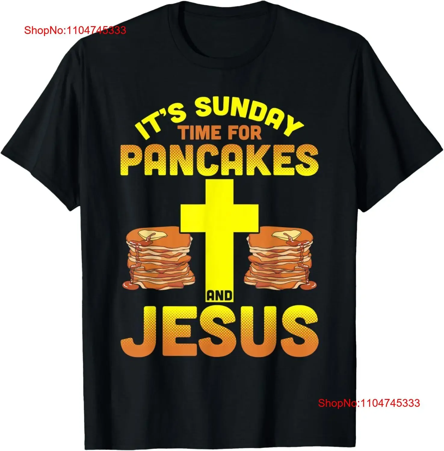 Camiseta con sirope para hacer tortitas y panqueques de Jesús, camiseta vintage lavada, versátil, para uso diario