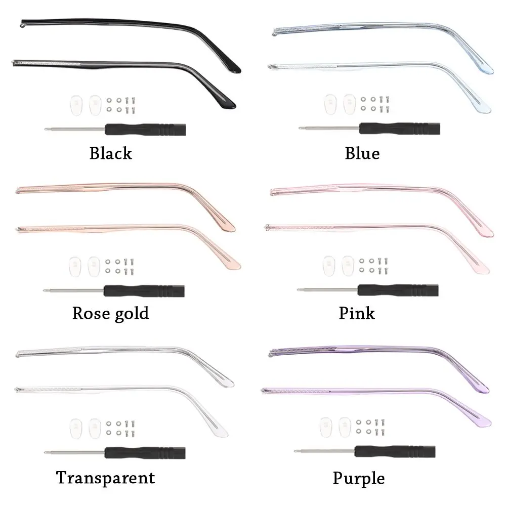 1 Pair Glasses Arm Replacement Leg Sunglasses Eyeglasses Replacement Metal Leg Repair Eyewear Accessories