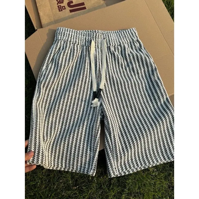 

Outlet Striped Loose Casual Cotton Pants Men Women Fashionable Sun Protection Clothing Breathable Comfortable Spring Summer