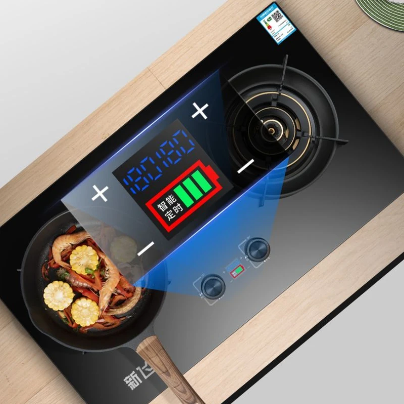 탈착식 버너 헤드 3링 4제어 직접 분사 치열한 화재 스토브 천연 가스 스토브 가정용 내장형 가스 스토브