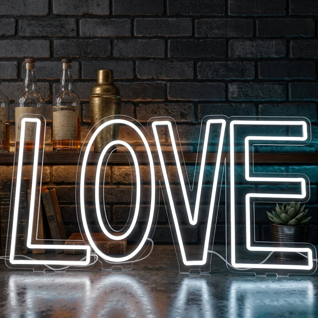A-Z Letter Neon Sign 26 LED Letter Lights with Dimmer Switch, Decorative Neon Light for Wedding Birthday Party Anniversary Decor