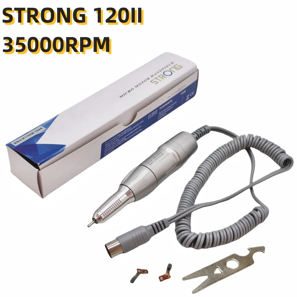 35K Broca Caneta STRONG 120 Peça de Mão Prata Para Todos STRONG 210 90 Marathon Manicure Máquina Pedicure Grind Unhas Brocas Lidar Com Ferramenta