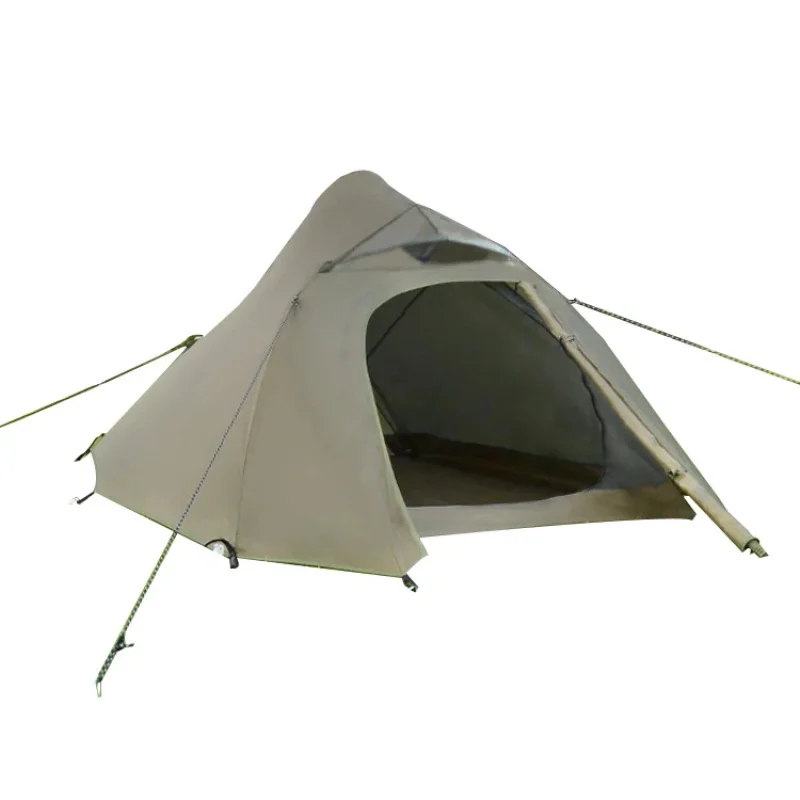2 Persons Tent Double Layer Backpacking Outdoor Camping Hiking Tents Portable Aluminum Waterproof Ultralight Shade Shelter
