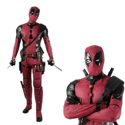 High Quality Movie DP3 Halloween Masquerade Outfit 2024 Comedy Red Soldier Cosplay Costume Pool Boy Complete Suit