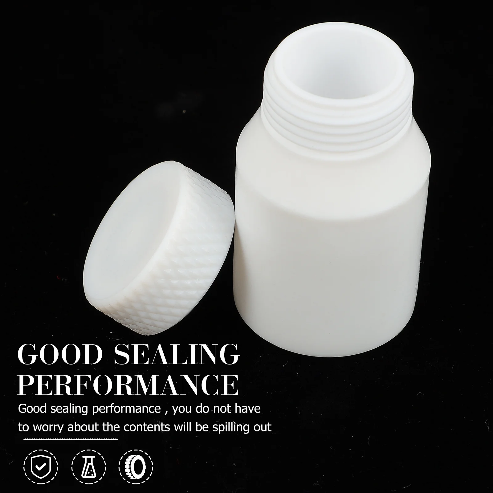 

25Ml Reagent Bottle Ptfe Chemical Sample Container Leakproof Laboratory Bottle For Scientific Medicine Packaging Cylindrical