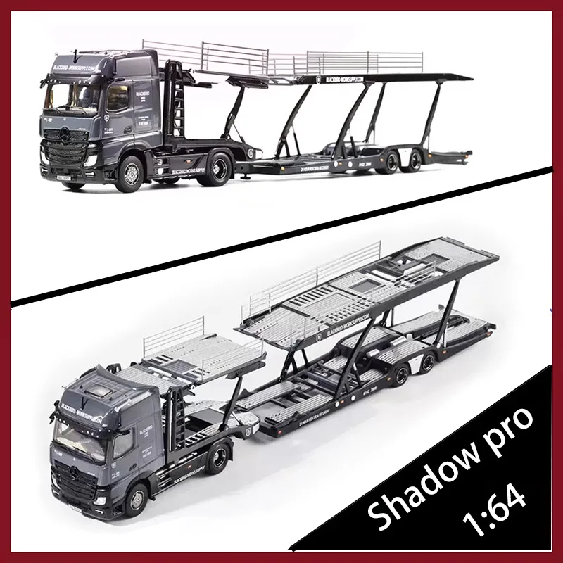 

Pre-sale Shadow pro 1:64 Double-layer bracket trailer truck Alloy Car Model Ornament Souvenir Display Collection Hobby Gift