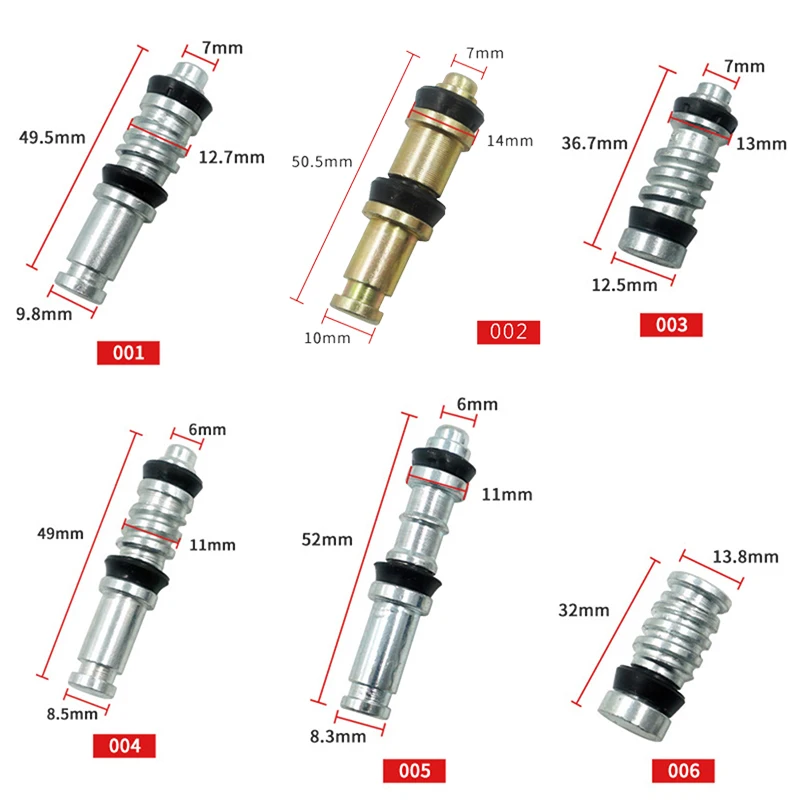 1Set 11mm 12.7mm 14mm 16mm Motorcycle Clutch Brake Pump Piston Plunger Repair Kits Master Cylinder Piston Rigs Repair Accessorie