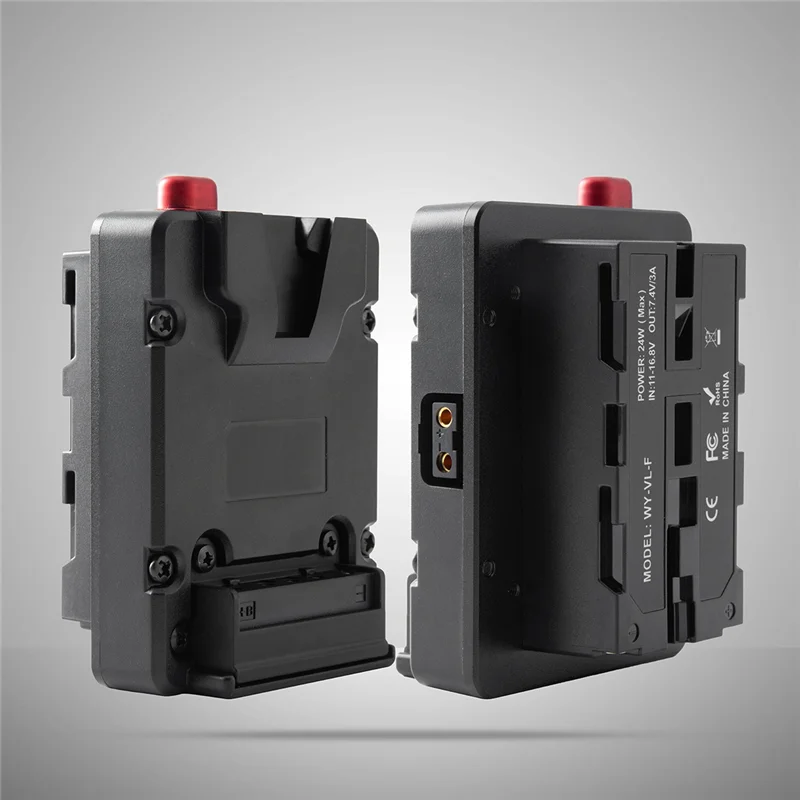 

A72T Power Adapter Mount Plate for Mini Nano V/V Mount Battery to NP-F NP-F960 NP-F970,D-Tap for Camera/LED Z Cam E2/F6/S6/F8