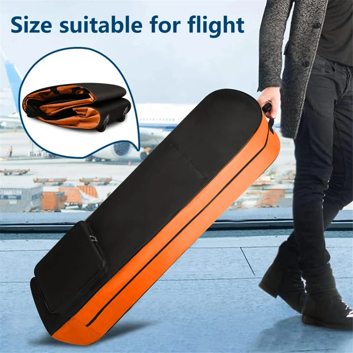 

2025+Golf Travel Bag Golf Aviation Bag with Pulley Single Layer Transport Foldable Golf Bags