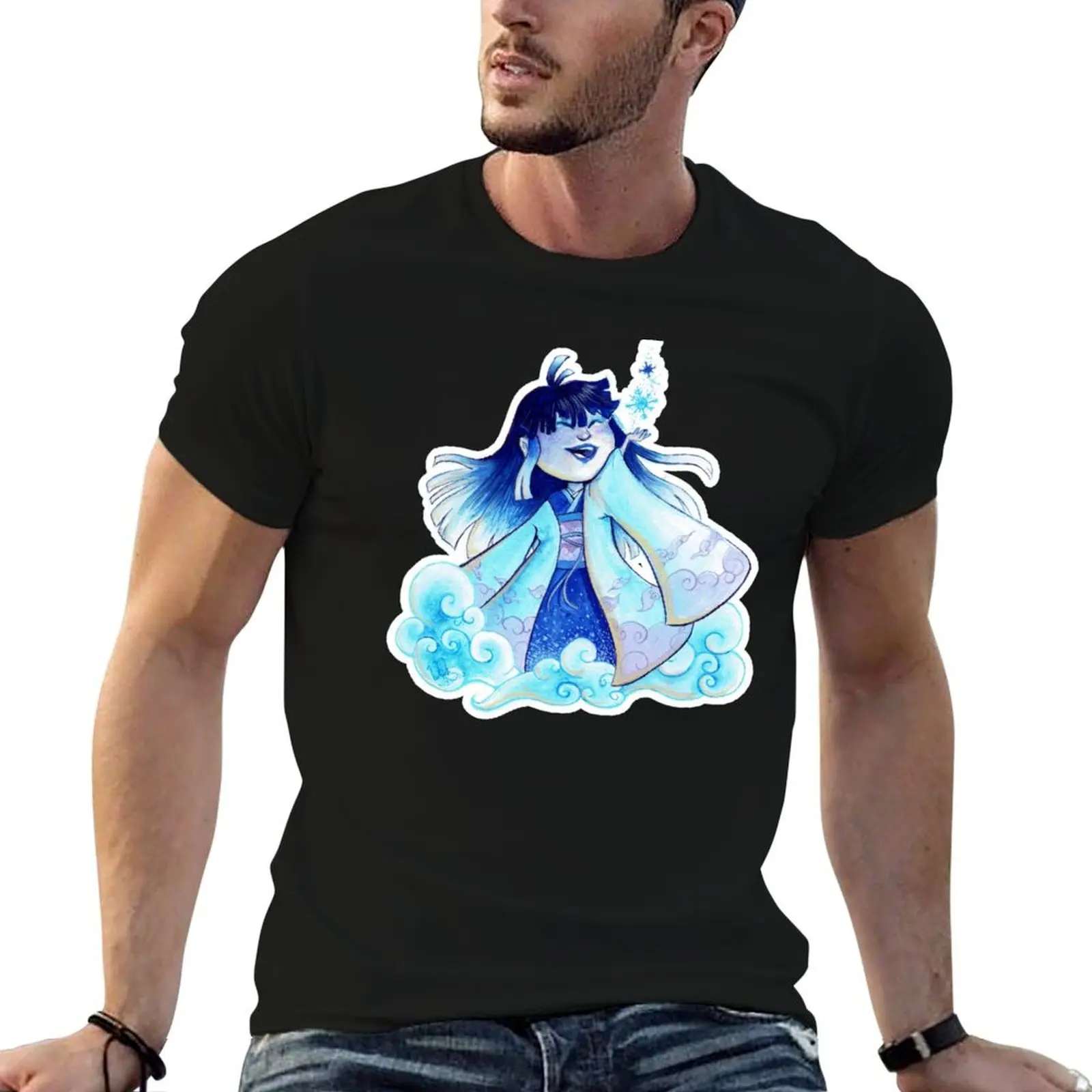 

Yuki-onna doing some snow magic T-Shirt t shirt personalised mens graphic t shirts T-Shirt