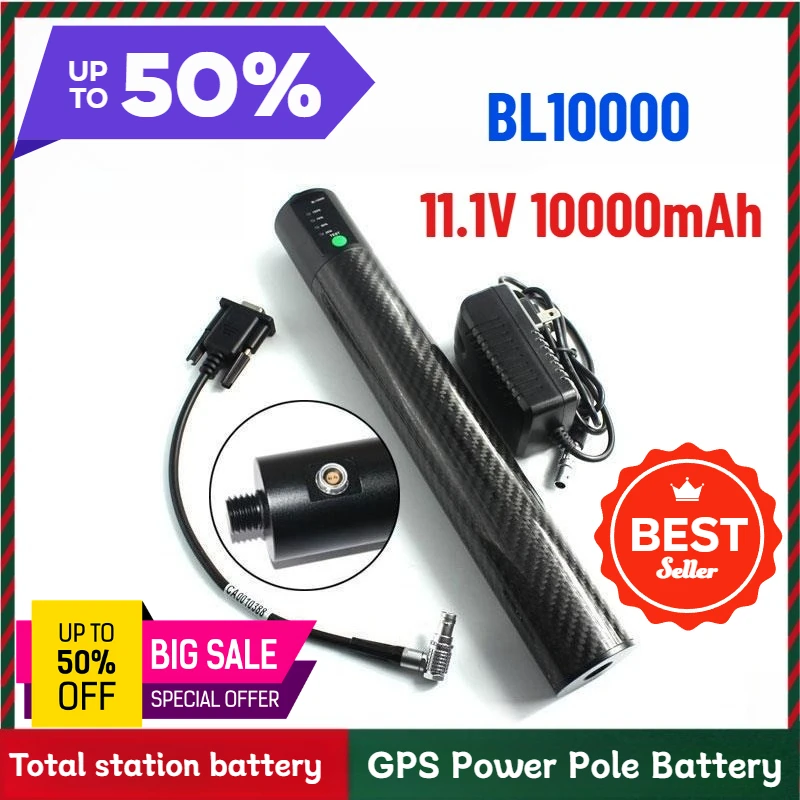 

11.1V 10000mAh BL10000 GPS Power Pole Battery for South Trimble CHC Hi-target GPS RTK Battery