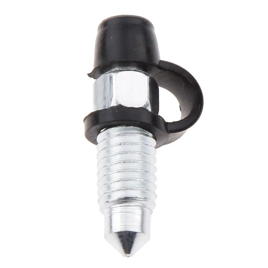 M8 x 1.25mm Motor Motorcycle Brake Caliper Stainless Bleed Screw Nipple with Dust Cap