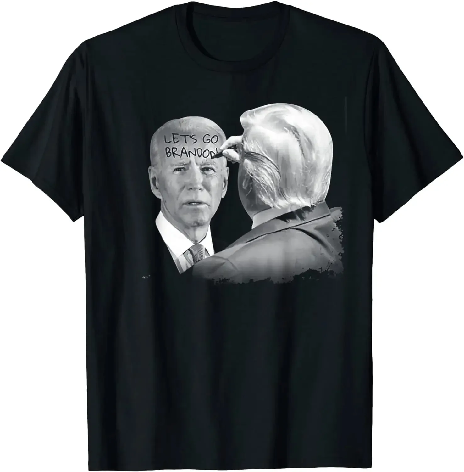 Brandon Funny Trump Write Biden Hot Sale Let’s Go T-Shirt 100% Cotton O-Neck Summer Short Sleeve Casual Mens T-shirt Size S-5XL