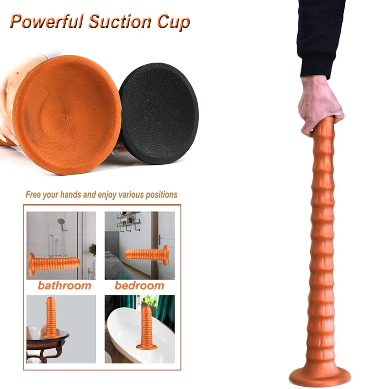 Huge Long Butt Plug Dildo Silicone Anal Plug Sex Prostate Massager  With Suction Cup Anal Dilator Adult Sex For Vagina Anal Play