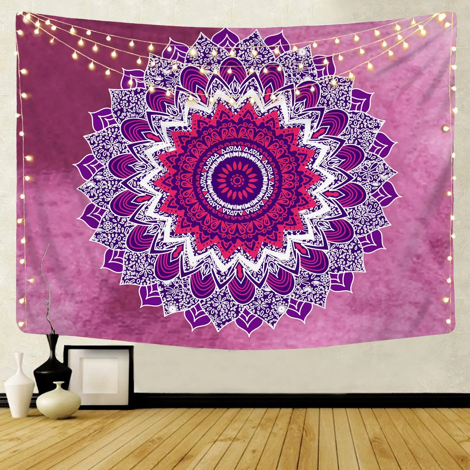 Aesthetic Room Decor Tapestry Popular Indian Mandala Wall Decoration Printed Tapestry Dormitory Indoor Room Bedroom Home Decor