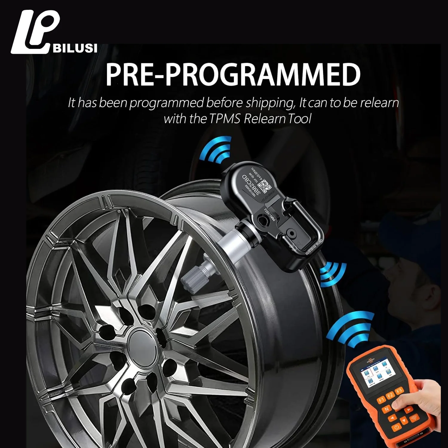 Bilusi Tesla BLE Sensore di pressione dei pneumatici Bluetooth per Tesla Model Y/S/X /3 OE 2021-2023:1490701-01-B 1490701-01-C 1490701-01-D