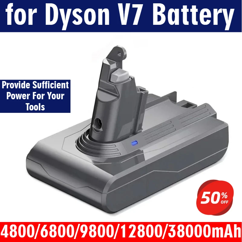 

for Dyson V7 Battery 21.6V Cordless Vacuum Cleaner Accessory Power Backup Lithium Battery Pack