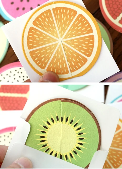 1pcs/pack Sweet 3D Fruit Greeting Card Design Creative DIY Cards For Invitation And For Party Using Supplies