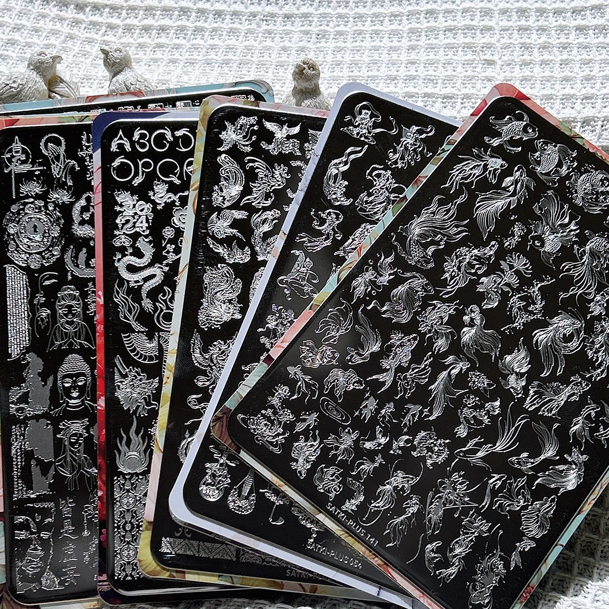 Nail Art Stamping Plate Stamping Steel Plate Beginner-Friendly No-Painting Nail Decoration Template Cartoon Bump Superman Little Monster Nail Art Steel Plate Stamping Gel Nail Polish Mold Nail Stamping Template Transparent Transfer Silicone Stamp Steel Plate Nail Art Tools